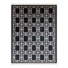 Alfombra Amour 53078b Negro - Geométrico, Líneas Moderno, Elegante 78x150 Cm