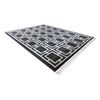 Alfombra Amour 53078b Negro - Geométrico, Líneas Moderno, Elegante 78x150 Cm