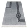 Alfombra Amour 53116d Gris - Geométrico, Líneas Moderno, Elegante 78x150 Cm