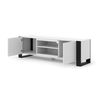 Mesa Tv Mondi 158x40x47 Blanco & Negro