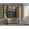 Mesa Tv Mondi 158x40x47 Crema & Negro