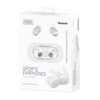 Auriculares Sport Mini Bluetooth V5.0 Tws Botón Omega Blancos