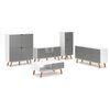 Mueble De Tv 2 Puertas 1 Cajón 1 Balda 140 Cm - L 140  X A 42  X H 70  Cm