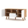 Mueble De Tv 2 Puertas 1 Cajón 1 Balda 140 Cm - L 140  X A 42  X H 70  Cm