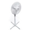 Ventilador Pie Oscilante 40 Cm, 3 Velocidades, Altura Ajustable,función Bloqueo Oscilación Blanco 90w Adler Ad 7305