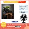 Ventilador Portátil Sobremesa Oscilante 23 Cm, 3 Velocidades, Función Bloqueo Oscilación Negro 45w Mesko Ms 7308