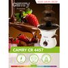 Fuente Chocolate Eléctrica, Cascada 3 Niveles, Capacidad 0,5 Kg Chocolate, 60º C Blanco 190 W Camry Cr 4457