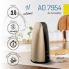 Humidificador De Aire 1l, Difusor Aceites Esenciales, 100 Ml/h Silencioso, Regulador Intensidad Oro 18w Adler Ad7954