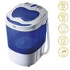 Mini Lavadora Centrifugadora Portátil, 3kg Lavado, Pograma Lavado 15m, Ideal Camping Caravanas Blanco/azul 150w Adler Ad8051