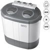 Mini Lavadora Centrifugadora Portátil, 3kg Lavado, 2 Compartimentos, Programa Lavado 15m Blanco/gris 190 W Camry Cr 8052