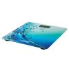 Báscula De Baño Digital Alta Precisión 150kg Cristal Diseño, Pantalla Lcd Apagado Automático Azul  Mesko Ms8156