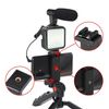 Soporte Tripode Para Movil Smartphone Con Luz Led, Micrófono Y Palo Selfie Kit 4 En 1