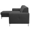 Chaise Longe Axel Mirpytengo 260x80x150 Cm - Roman Noir