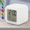 Reloj Despertador Led, Ceramarble Furni, Reloj Digital Con Pantalla De 7 Colores