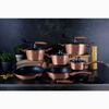 Batería Cocina Inducción 15 Piezas Antiadherente Sin Pfoa Aluminio Cazuelas Sartenes Utensilios Oro Rosado  Berlinger Haus Rose Gold