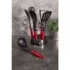 Utensilios Cocina De Nylon 6 Piezas + Soporte, Antiadherentes Sin Bpa, Resisten Hasta 200ºc Rojo  Berlinger Haus Burgundy