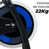 Bicicleta Estática Disco Inercia 22kg | Mellerware Path! Blue