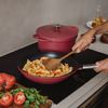 Olla Aluminio Full Induction | Cacerola Mellerware Cuking! 24 Red