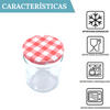 6 Tarros De Cristal De 250 Ml Con Tapa De Rosca Hermética + Ebook De 102 Recetas - Incluye Etiquetas