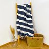 Toalla De Playa Fouta Tradicional Transat Azul Marino 100x200 190g/m²