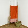 Toalla De Playa Fouta Tradicional Mikanda Naranja 200x200 190g/m²