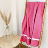 Toalla De Playa Fouta Tradicional Melissa Rosa 200x200 190g/m²