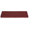 Alfombrillas De Peldaños De Escalera 15 Piezas | Alfombras De Escalera | Tapetes De Escalera Rojo Mate 65x21x4 Cm Cfw731798