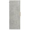 Armario Colgante De Pared | Mueble Pared Gris Hormigón 69,5x34x90 Cm Cfw739587