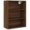 Armario Colgante De Pared | Mueble Pared Marrón Roble 69,5x32,5x90 Cm Cfw739592