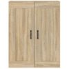 Armario Colgante De Pared | Mueble Pared Roble Sonoma 69,5x32,5x90 Cm Cfw739599