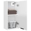 Armario De Baño De Pared | Mueble Pared Blanco Brillo 32x20x67 Cm Cfw739931