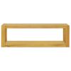 Armario De Baño De Pared | Mueble Pared Madera Maciza De Teca 110x45x35 Cm Cfw739945