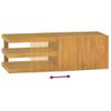 Armario De Baño De Pared | Mueble Pared Madera Maciza De Teca 90x40x30 Cm Cfw739955