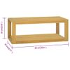 Armario De Baño De Pared | Mueble Pared Madera Maciza De Teca 90x45x35 Cm Cfw739956