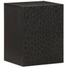 Armario De Baño De Pared | Mueble Pared Madera Maciza Mango Negro 38x33x48 Cm Cfw739957