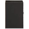 Armario De Baño De Pared | Mueble Pared Madera Maciza Mango Negro 38x33x48 Cm Cfw739957