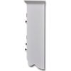 Armario De Cocina De Pared | Mueble Pared De Madera Y Puerta De Vidrio Blanco Cfw740224