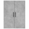 Pack 2 Uds Armario De Pared | Mueble Pared Gris Hormigón 69,5x34x90 Cm Cfw740518