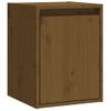 Pack 2 Uds Armario De Pared | Mueble Pared Madera De Pino Marrón Miel 30x30x40 Cm Cfw740522