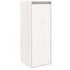 Pack 2 Uds Armario De Pared | Mueble Pared Madera Maciza De Pino Blanco 30x30x80 Cm Cfw740534