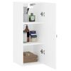 Armario De Pared | Mueble Pared Blanco 34,5x34x90 Cm Cfw740543