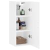 Armario De Pared | Mueble Pared Blanco 34,5x34x90 Cm Cfw740546