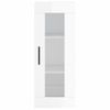 Armario De Pared | Mueble Pared Blanco Brillante 34,5x34x90 Cm Cfw740579