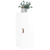 Armario De Pared | Mueble Pared Blanco Brillante 34,5x34x90 Cm Cfw740582