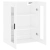 Armario De Pared | Mueble Pared Blanco Brillante 69,5x34x90 Cm Cfw740586