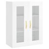 Armario De Pared | Mueble Pared Blanco Brillante 69,5x34x90 Cm Cfw740588