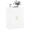 Armario De Pared | Mueble Pared Blanco Brillante 69,5x34x90 Cm Cfw740589