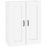 Armario De Pared | Mueble Pared | Armario Colgante Blanco Brillante 69,5x32,5x90 Cm Cfw740601