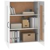 Armario De Pared | Mueble Pared | Armario Colgante Blanco Brillante 69,5x32,5x90 Cm Cfw740601