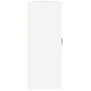 Armario De Pared | Mueble Pared | Armario Colgante Blanco Brillante 69,5x32,5x90 Cm Cfw740601